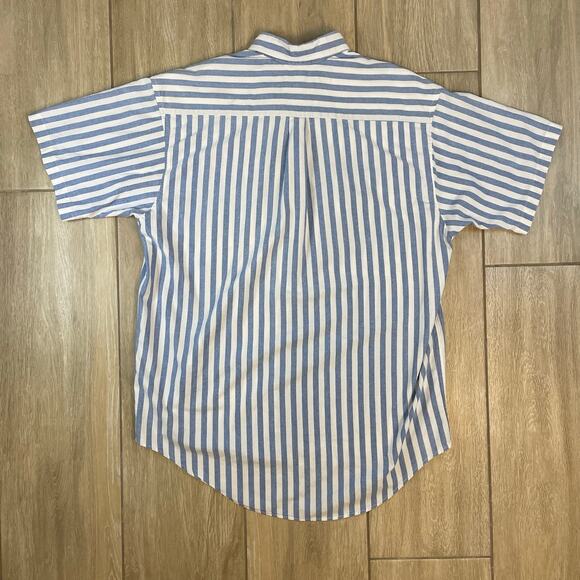 Vintage Duck Head Mens XL Striped Button Down Shirt Blue White Cotton USA - Picture 2 of 9